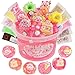 LAWOHO 300ml Piggy Slime Kit with Clay Red Clear Slime Bucket for Girls Boys with 11 Packs Cute AddIns for Kids Slime Toys Non Stick Slime Making Kit for Birthday Halloween Christmas Easter - Image 2