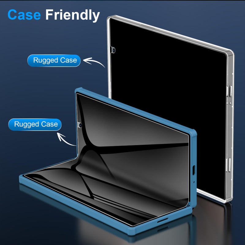 LYWHL 2 Pack Z Fold 7 Privacy Screen Protector, Anti-Spy Private Flexible Inner Film [Non-Glass] for Samsung Galaxy Z Fold 7, Full Coverage, Case Friendly, Bubble Free, Anti-Scratch, Self-Healing - Image 4
