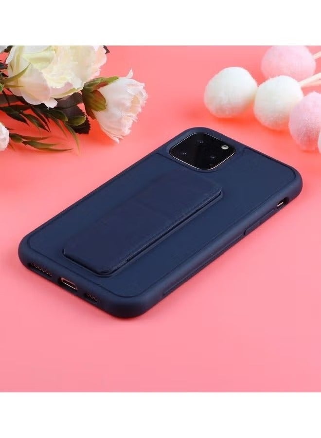 ACLIX iPhone 14 Pro Max 6.7" Case with Magnetic Stand & Holder, Premium Silicone Vertical horizontal Hand Strap Grip Multi Stand, Car Mount Kickstand Case Cover Light Blue - Image 2