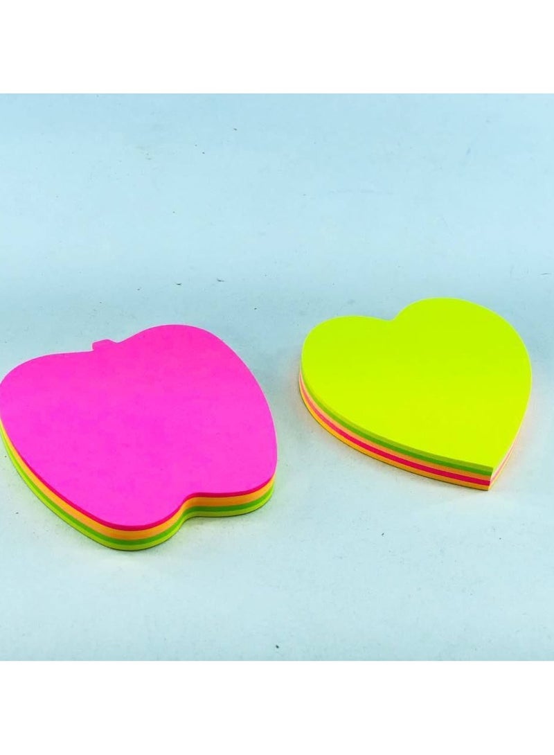 Generic Sticky Notes, Phosphorescent Notepad, Plain Paper, Colored Paper Sticker Shapes, Size: 3*3 inches, Box: 12 bags, Bag: 100 sheets - Image 1