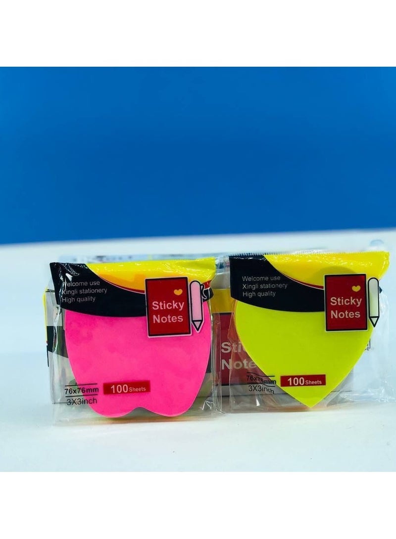Generic Sticky Notes, Phosphorescent Notepad, Plain Paper, Colored Paper Sticker Shapes, Size: 3*3 inches, Box: 12 bags, Bag: 100 sheets - Image 4