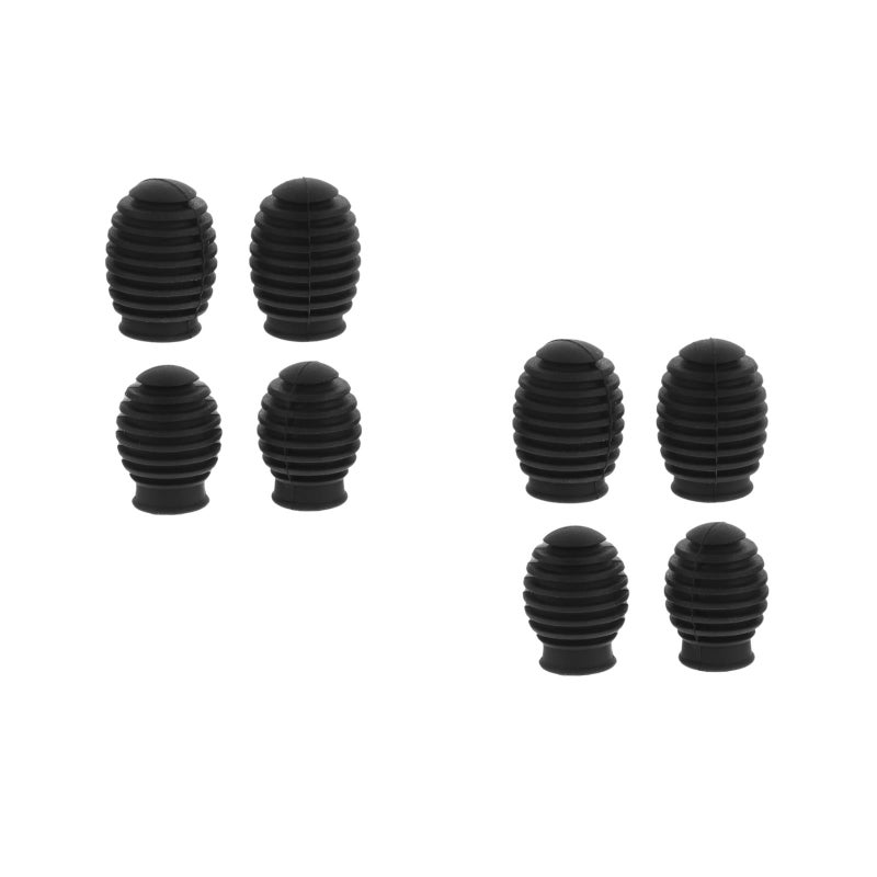 8 pcs Practical Silicone Drumstick Covers Mute Protectors for Drum Practicing - Image 1