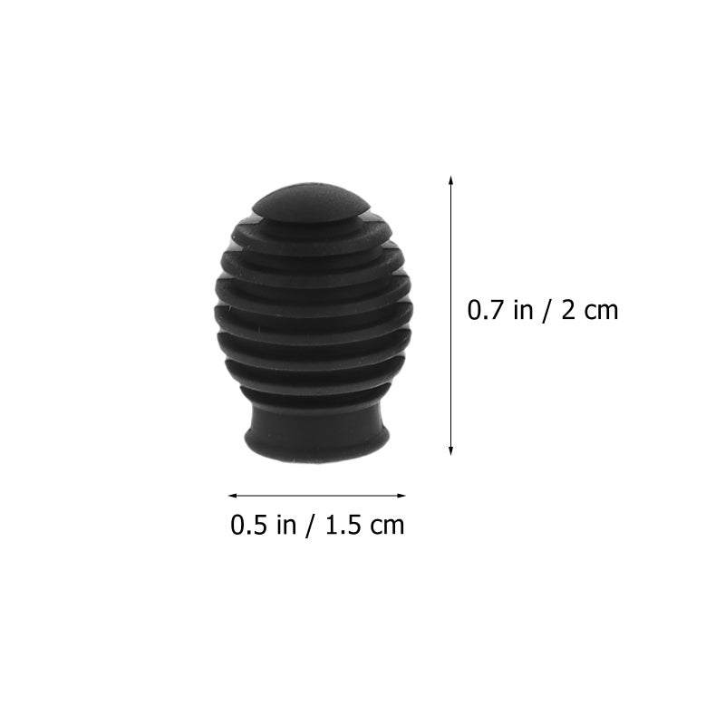 8 pcs Practical Silicone Drumstick Covers Mute Protectors for Drum Practicing - Image 2