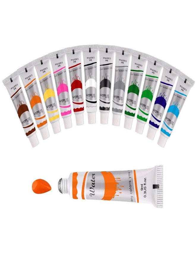 MIXJOY Portable Sketchbook Palette Set 8 Grids Mini Wood Travel Paint Palette Paint Box for Watercolor Gouache Acrylic Painting Come with Watercolor Paper Journal, Watercolor Paints, Brush Pens and a Clip - Image 3