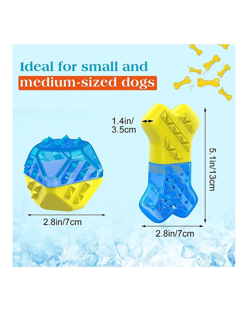 KASTWAVE Pet Teether Cooling Chew Toys Freezable Teething Toy for Puppies Freeze Interactive Toys in Summer, Cooling Frozen Dog Treat Training Tools for Small and Medium Dogs - Image 3