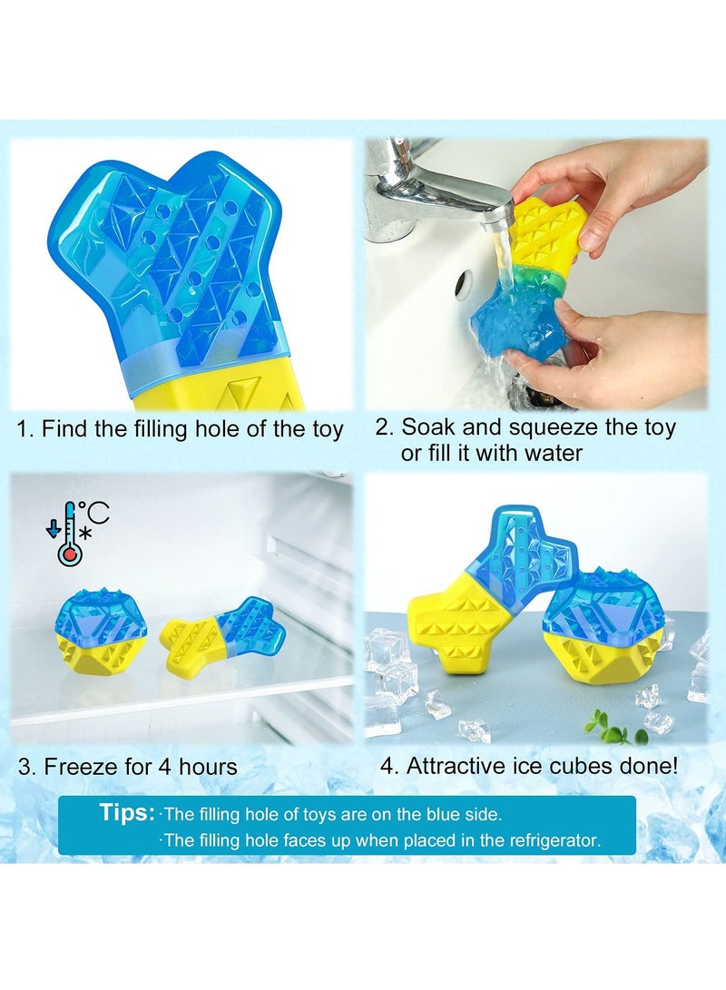 KASTWAVE Pet Teether Cooling Chew Toys Freezable Teething Toy for Puppies Freeze Interactive Toys in Summer, Cooling Frozen Dog Treat Training Tools for Small and Medium Dogs - Image 5