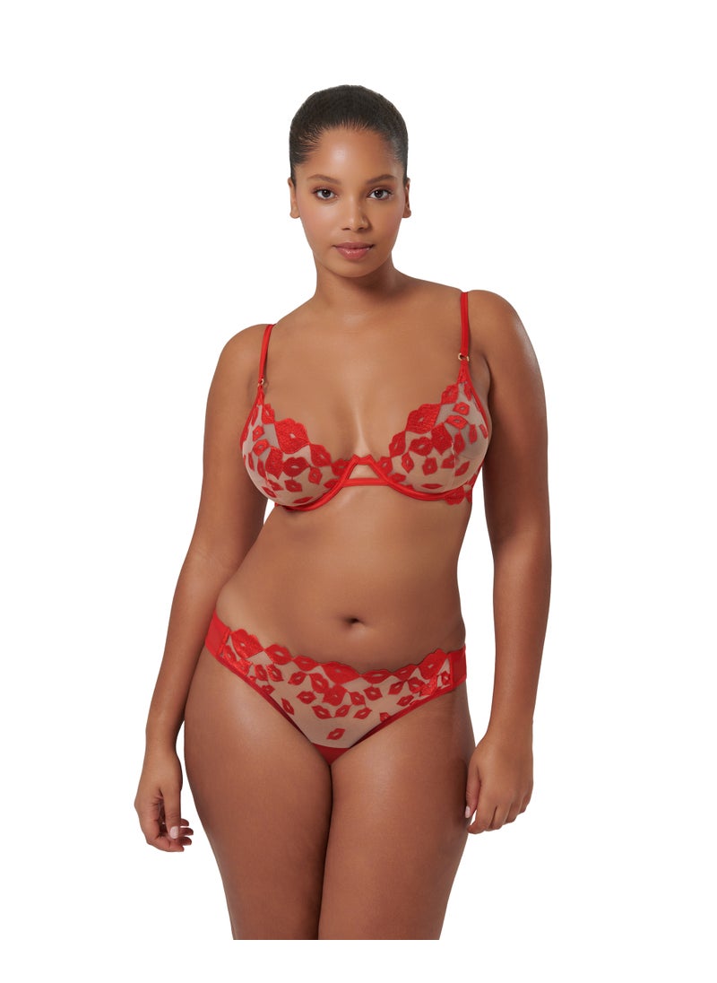 BLUEBELLA Strappy Mesh Detail Wired Bra  - Image 1