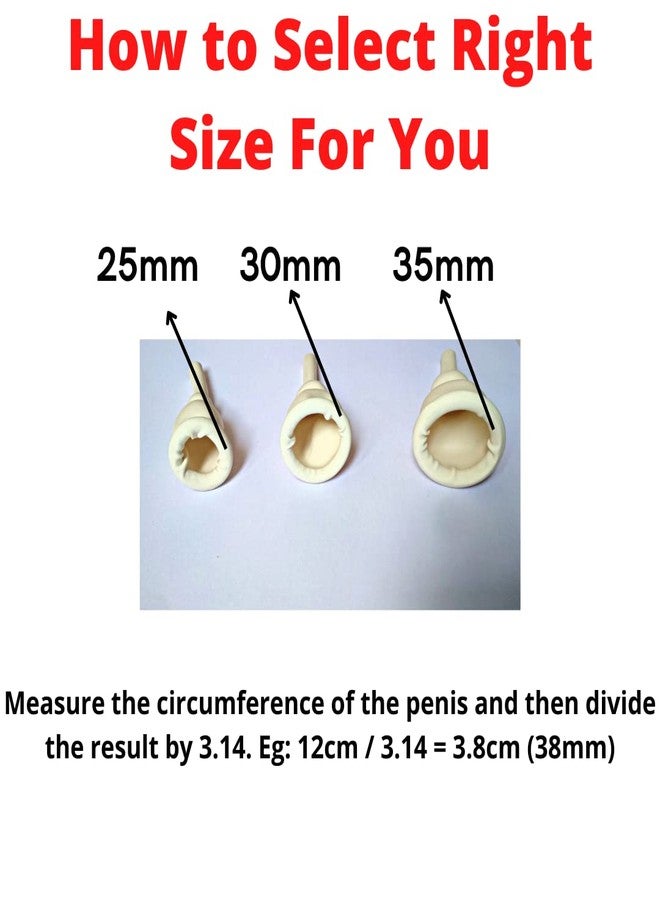 Alpha Basics 5pcs Male Urinal External Catcher 25mm (Med) with 2 Urine Night Bag (2+5 Kit), Beige - Image 2