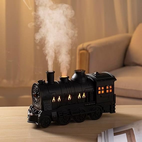 Clwone Clwone Train Design Essential Oil Diffuser 300ml Aromatherapy Humidifier with Remote Control 2 Mist Modes Multi Color  - Image 2