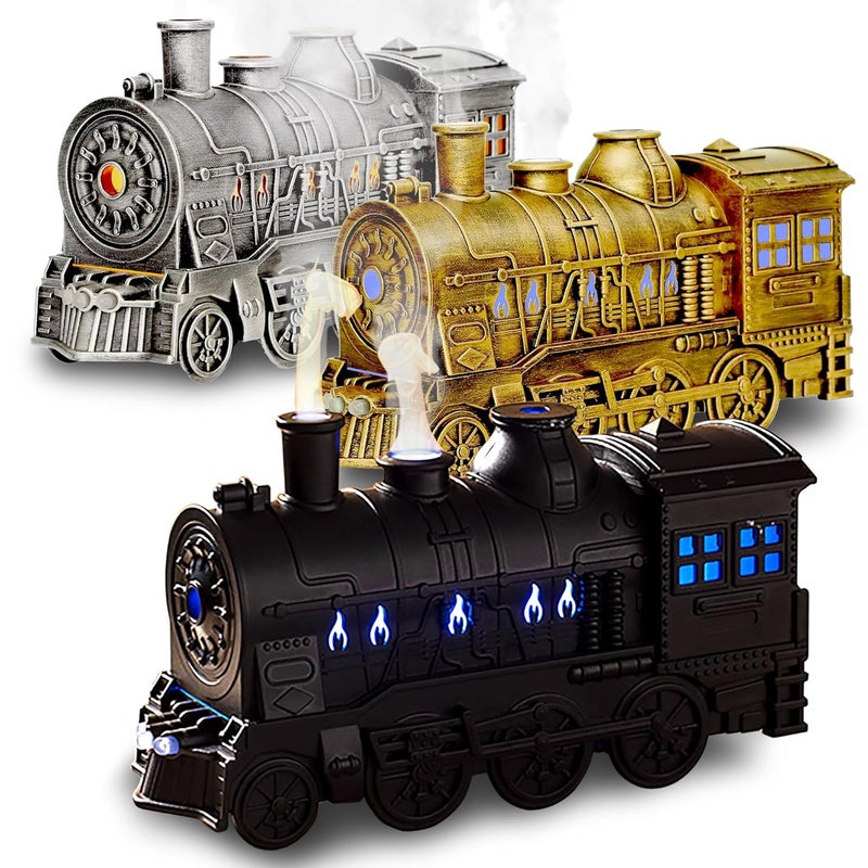 Clwone Clwone Train Design Essential Oil Diffuser 300ml Aromatherapy Humidifier with Remote Control 2 Mist Modes Multi Color  - Image 1