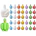TSCVPJL 35Pcs Middle Finger Duck Funny Mini Ducks Tiny Ducks to Hide Prank Colorful Mini Resin Ducks Tiny Duck Gag Gifts for Adult Small Ducks to Hide for Dollhouse Office Car Accessories Decor H 11in - Image 2