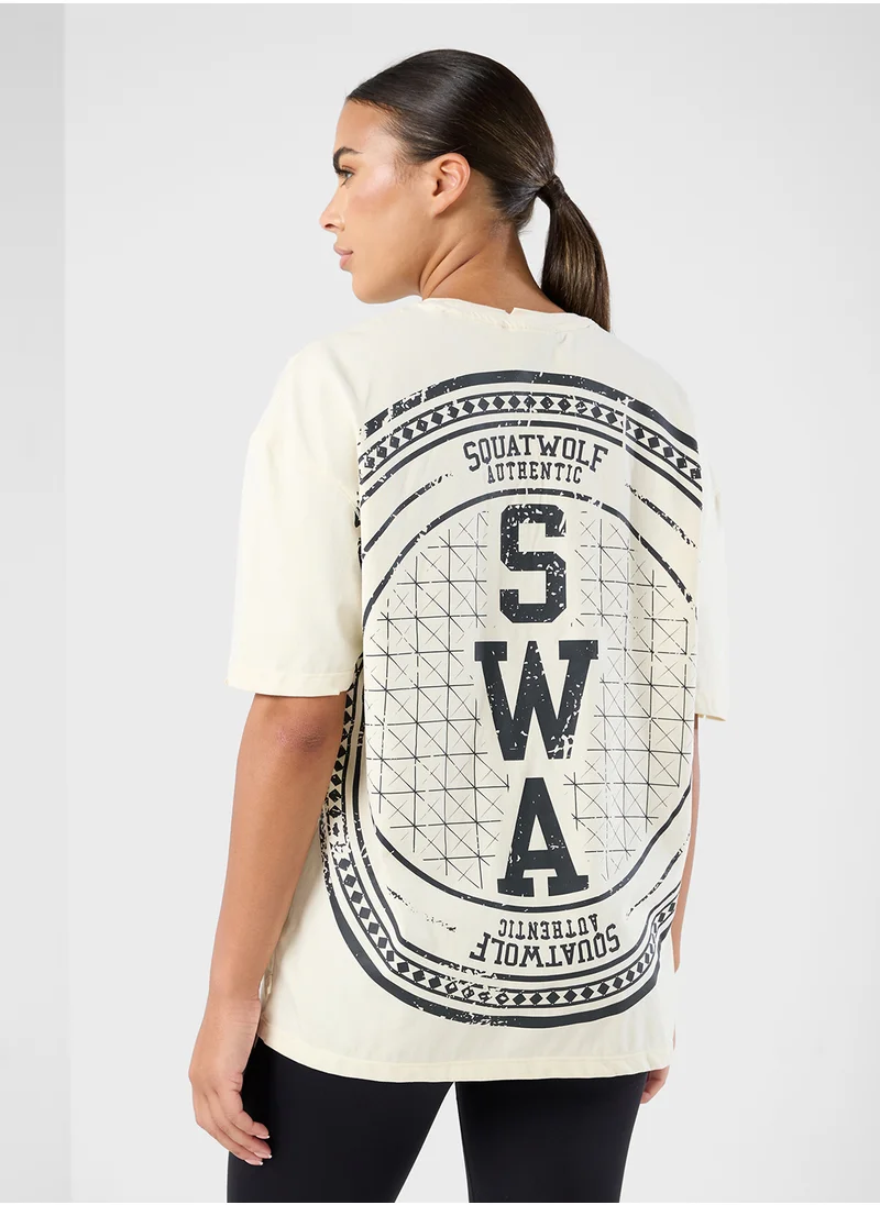 SQUATWOLF Oversized Expose Stitch T-Shirt