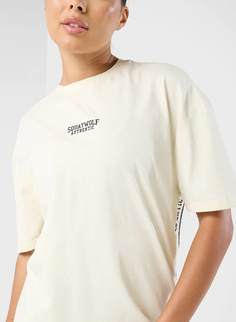 SQUATWOLF Oversized Expose Stitch T-Shirt