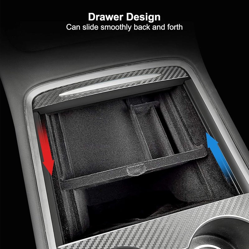 TIKSCIENCE Center Console Organizer Tray Fit for Tesla Model 3 Model Y 2021 - Image 3