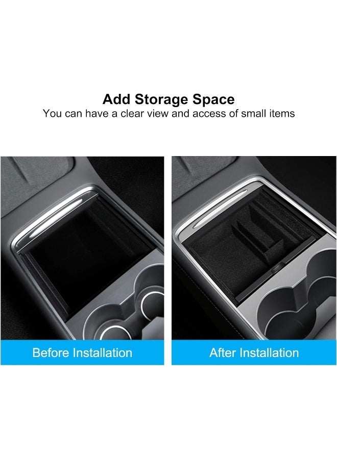 TIKSCIENCE Center Console Organizer Tray Fit for Tesla Model 3 Model Y 2021 - Image 5