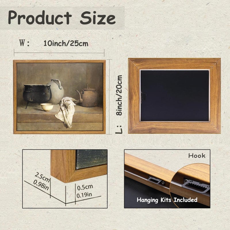 KBKBART خمر الجدار مؤطر ART 8x10INCH FARMHOUSE المطبخ جدار ديكور الفن طباعة لوحة اللوحة الجدار الفن لغرفة الطعام غرفة المعيشة - Image 2