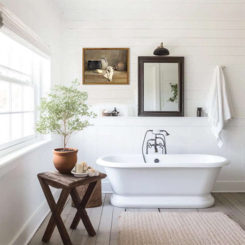 KBKBART خمر الجدار مؤطر ART 8x10INCH FARMHOUSE المطبخ جدار ديكور الفن طباعة لوحة اللوحة الجدار الفن لغرفة الطعام غرفة المعيشة - Image 5