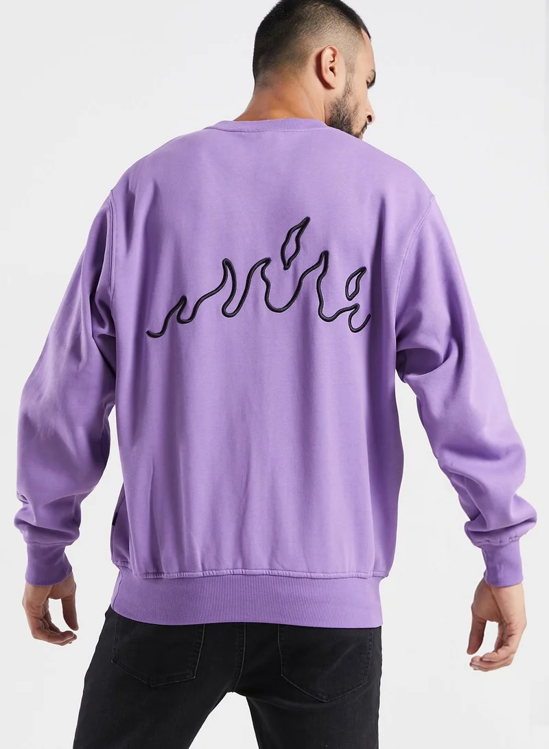 Grimey Snow Fox Sweatshirt