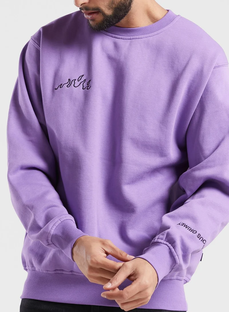 Grimey Snow Fox Sweatshirt