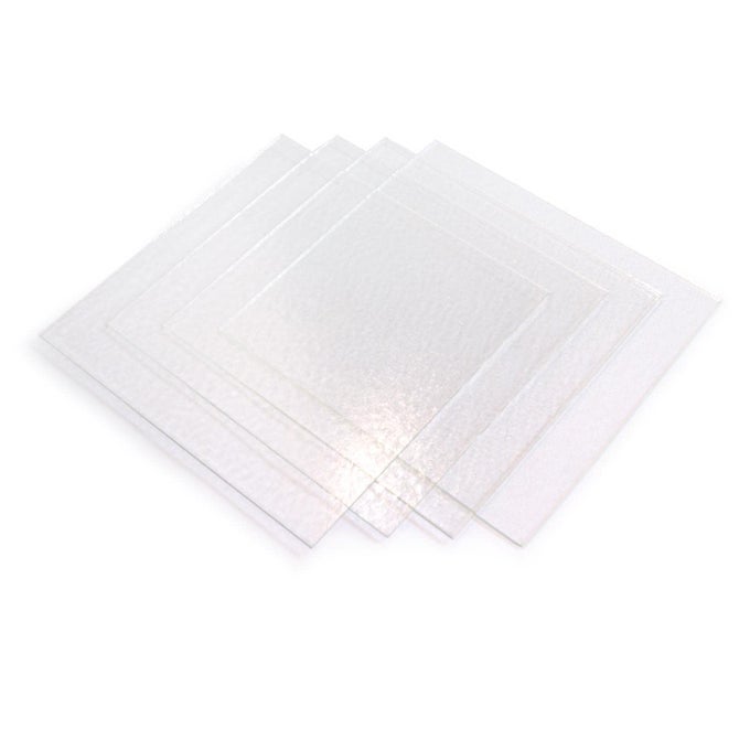 SYSTEM 96 8INCH CLEAR GLASS SQUARES 4 PACK