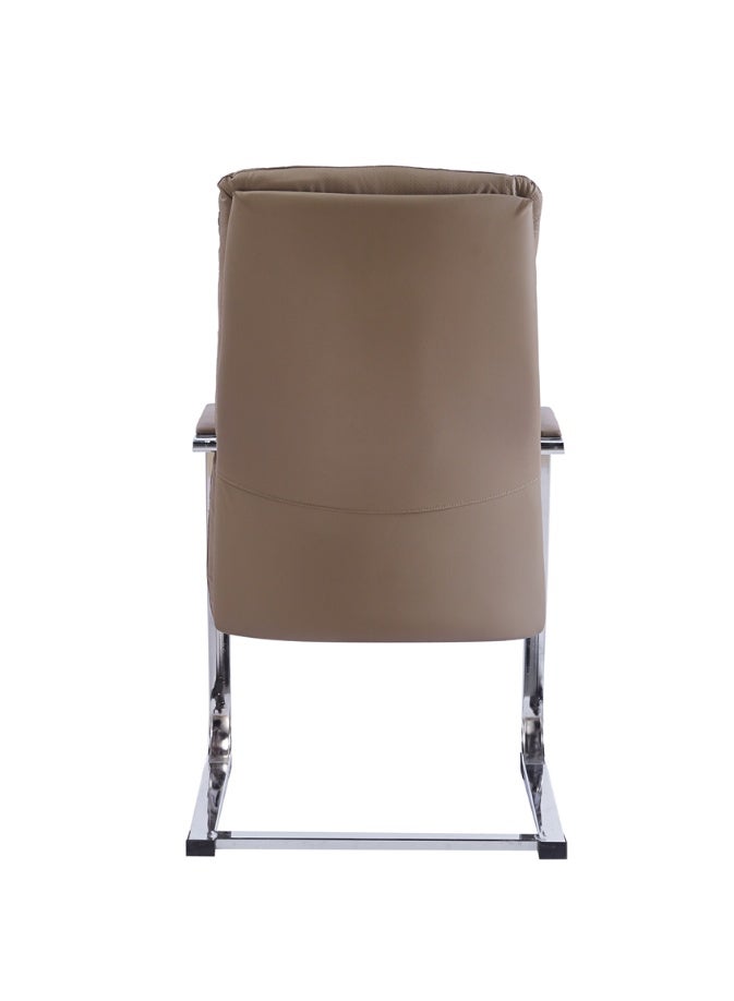 Home Office Chair, Adjustable Computer Desk Chair with Lumbar Support, Ergonomic Comfortable Chair, Wide PU Leather Executive Desk Chair for Gaming Working Study, Brown - Image 5