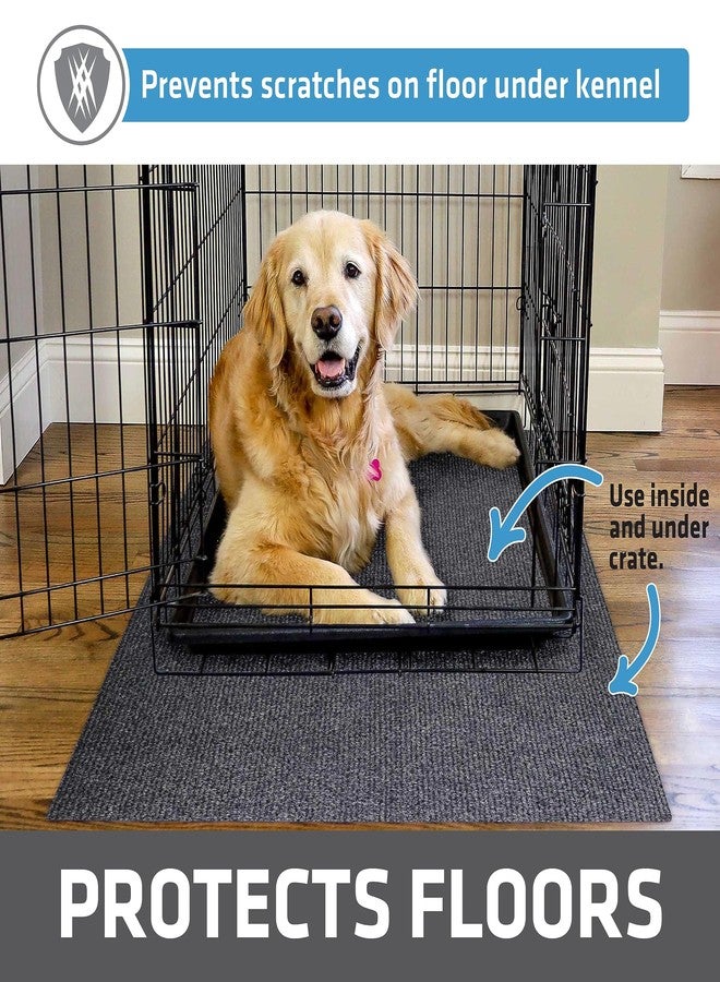 Drymate Premium Dog Crate Mat Liner, Absorbent, Waterproof, Non-Slip, Washable Puppy Pee Pad for Kennel Training - Use Under Pet Cage to Protect Floors, Cut to Fit Design (USA Made) (Dgrey)(30”x45”) - Image 2