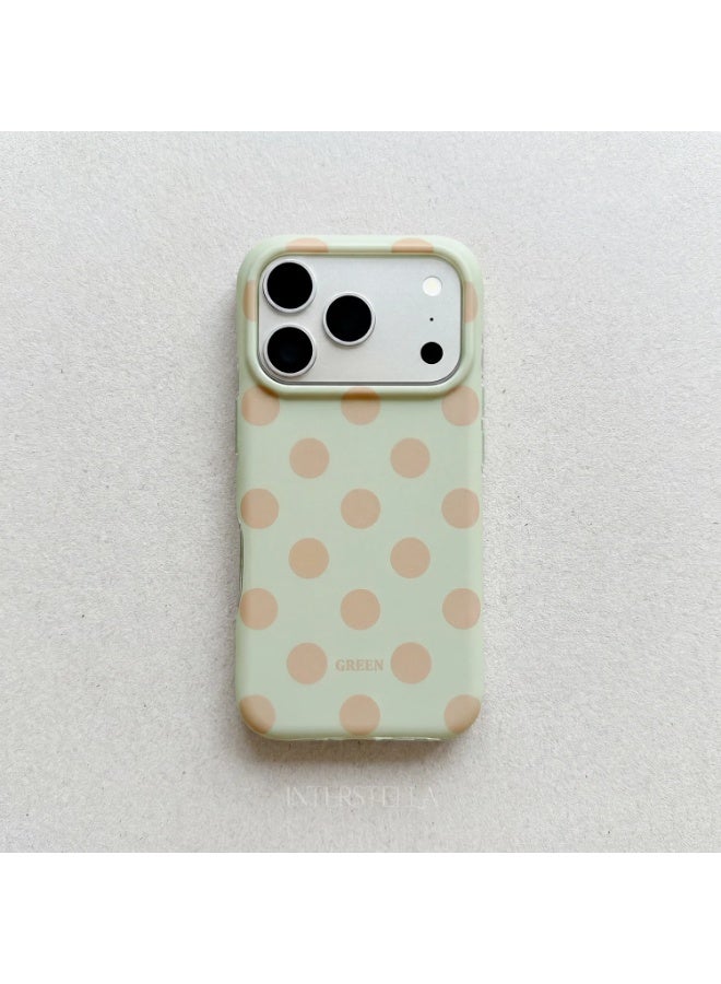 iPhone 17 Pro Case, Cute Polka Dot Phone Case with Protective Back Cover, Lightweight Shockproof Case with Raised Camera Edge for Apple iPhone 17 Pro - Image 1