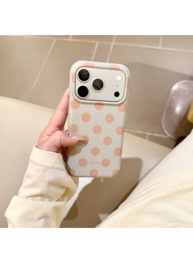 iPhone 17 Pro Case, Cute Polka Dot Phone Case with Protective Back Cover, Lightweight Shockproof Case with Raised Camera Edge for Apple iPhone 17 Pro - Image 2