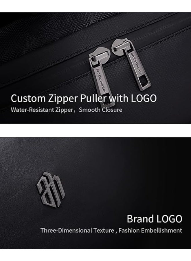 Arctic Hunter Travel Backpack for Men Women 41L Expandable Clothing Pocket 17-inch Laptop Pocket USB Port 3 in 1 Laptop Bag Water-resistant Multiple Pockets for Overnight - Image 5