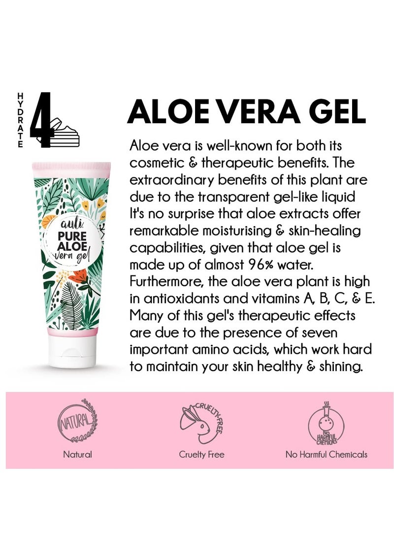 AULI LIFESTYLE - Auli Pure Aloe Vera Shine Gel for All Skin Types 210GM - Image 1