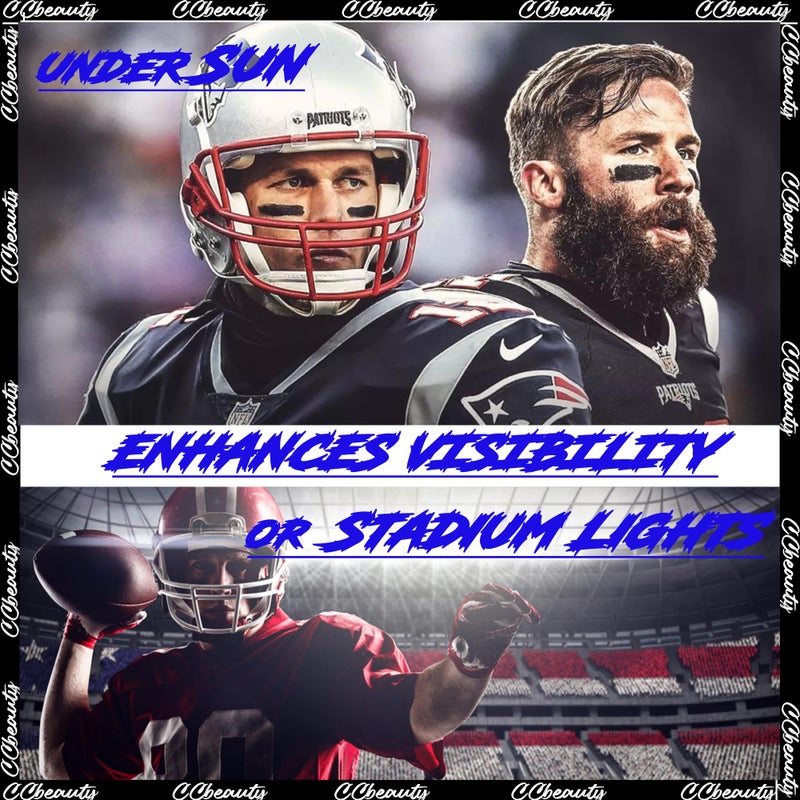 CCbeauty 2 Pack Black Eye Black, Sweatproof Eyeblack Stick for Baseball Football Softball Lacrosse, Face Paint Sports Grease for Pro Performance, Game Day Cheer Playoffs Accessories for Players & Fans - Image 3