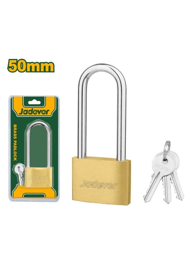 Jadever jadever Long shackle
brass padlock JDPD2440 