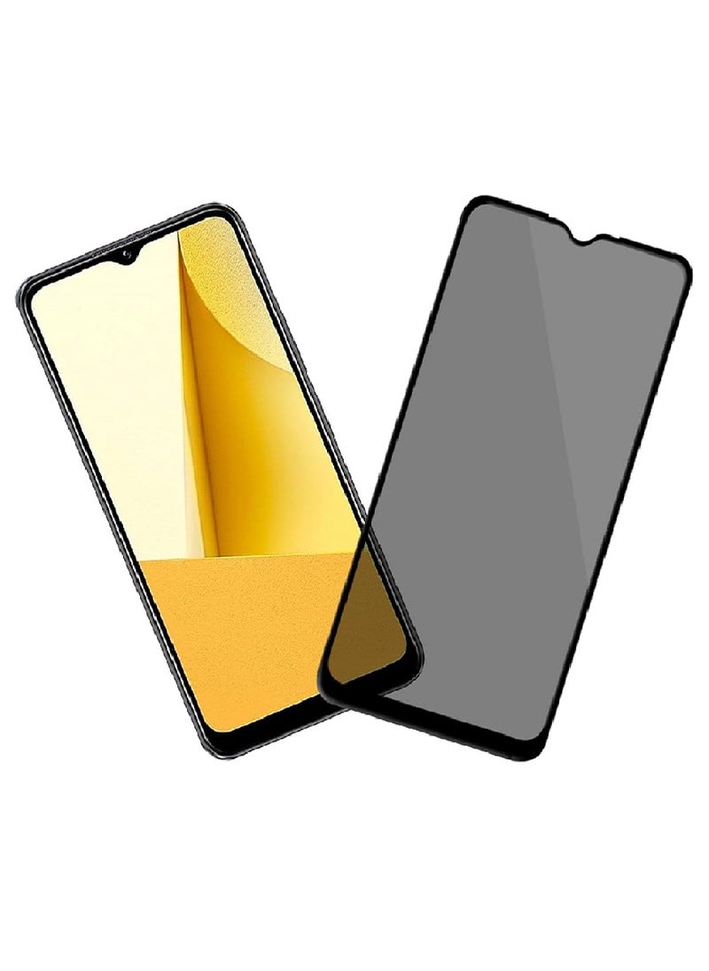 Tempered Glass Screen Protector Anti-Spy Privacy Designed For vivo Y16 Full Screen Coverage And Bubble Free - Image 1