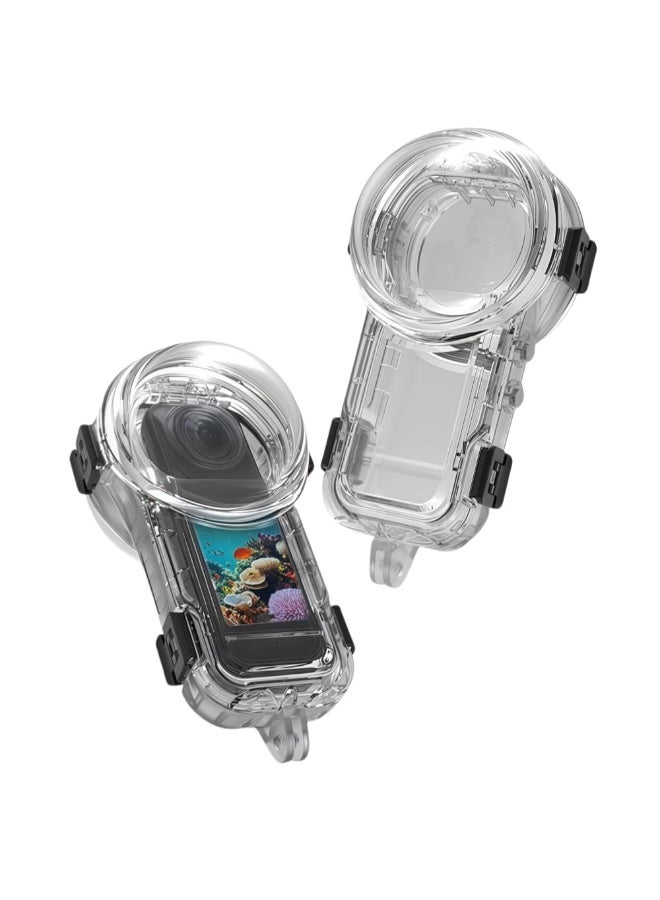 PULUZ Invisible Dive Case for Insta360 X5 , Waterproof Case 60M/196ft Depth Rating, Underwater Diving Housing Cover Protective Sealed Shell Photography Housings Action Camera Accessories - Image 1