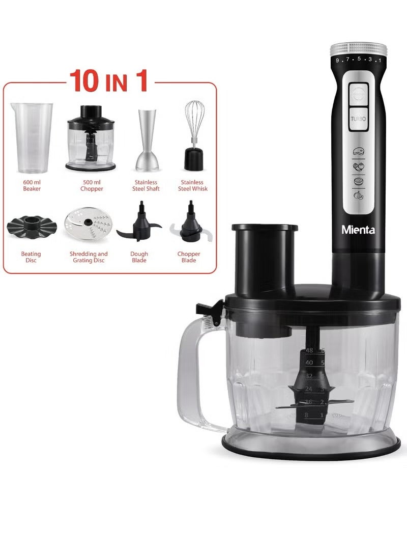 Mienta - Hand Blender - Turbo Pro 10x1 - 1000W - HB111538A - Image 1
