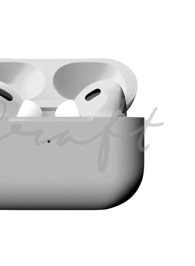 Craft Merlin Craft Customized Apple AirPods Pro 3 – Bold Silver Hand-Painted Finish, Personalized Wireless Earbuds, Sleek Metallic Gift (Silver-Bold) - Image 4