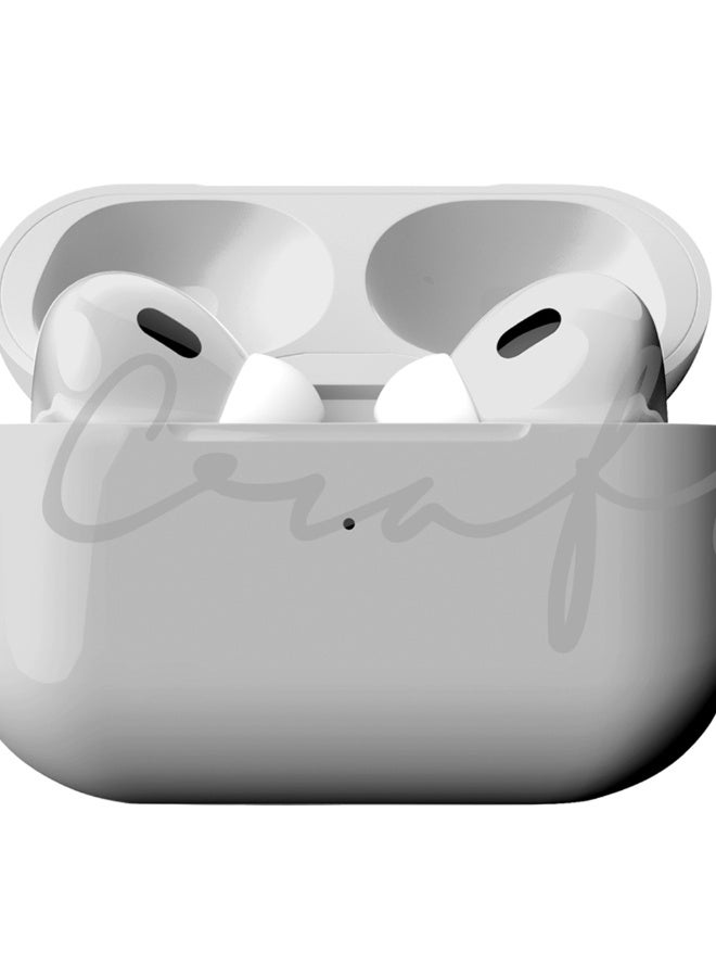 Craft Merlin Craft Customized Apple AirPods Pro 3 – Bold Silver Hand-Painted Finish, Personalized Wireless Earbuds, Sleek Metallic Gift (Silver-Bold) - Image 5