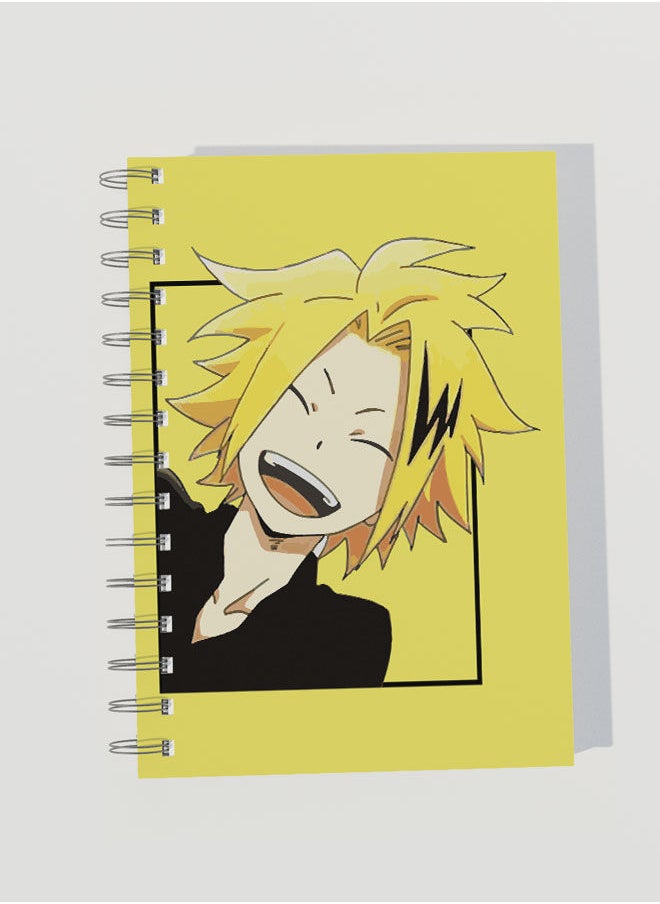 LIT - My hero Academia A5 Notebook My Hero Academia A5 Size Spiral Notebook Anime Style Comic Spiral Notebook Denki kaminari Stun Gun hero-Chargebolt - Image 1