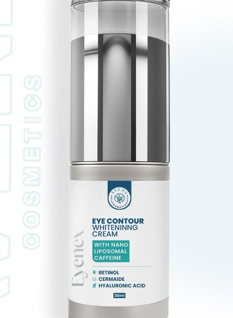 Avens Cosmetics EYE contour whiteninng cream with nano liposomal caffeine for wrinkles  30 ml - Image 1
