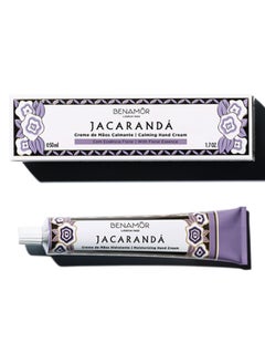BENAMÕR Benamor Jacaranda Moist Hand Cream Moisturising Hand Cream with Natural Ingredients Shea Butter Argan Oil Aloe Vera Paraben Free Vegan 50ml  - Image 1