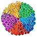 SEETOOOGAMES Magnetic Bingo Chips Counters 500 Pieces Transparent Counting Game Chips Clear Plastic Math Markers for Classroom Mixed Color - Image 4