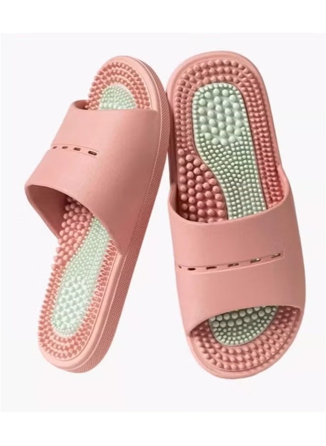 LIVQORA Women's Plantar Fasciitis Massage Slippers – Non-Slip Acupressure Sandals with Foot Pain Relief, PVC Bathing & Stress Relief Slippers - Image 4
