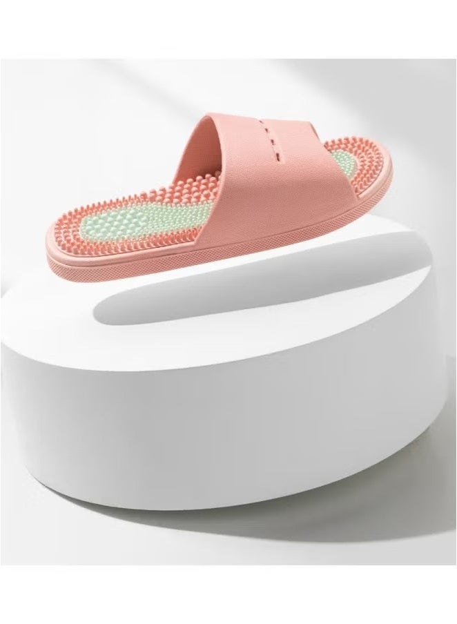 LIVQORA Women's Plantar Fasciitis Massage Slippers – Non-Slip Acupressure Sandals with Foot Pain Relief, PVC Bathing & Stress Relief Slippers - Image 2