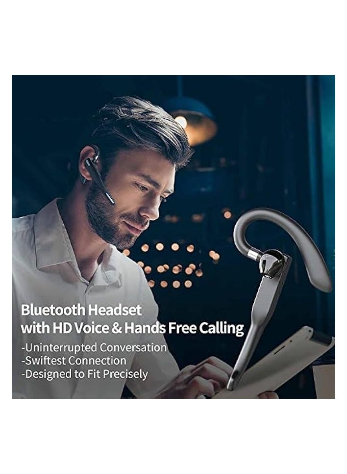 PROMASS Handsfree Wireless Bluetooth Earpiece for Mobile Phone V5.1 Headset with Microphone Noise Cancelling 10H Talking Time + Charging Case - Image 2