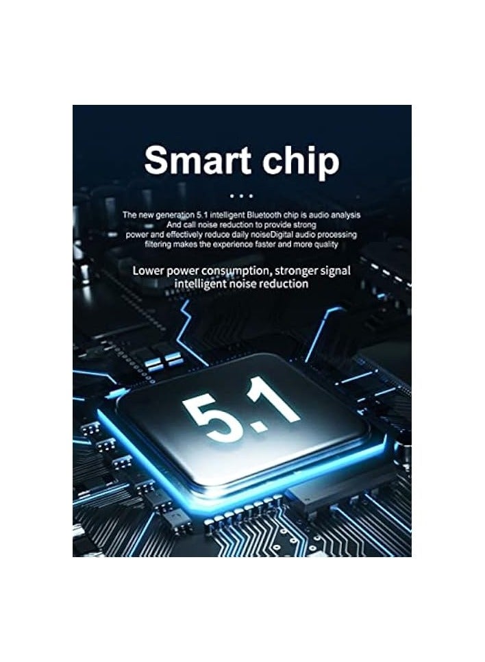 PROMASS Handsfree Wireless Bluetooth Earpiece for Mobile Phone V5.1 Headset with Microphone Noise Cancelling 10H Talking Time + Charging Case - Image 3