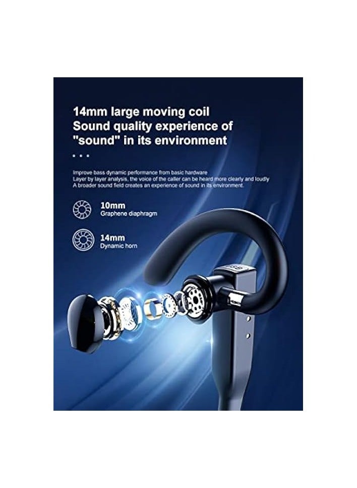 PROMASS Handsfree Wireless Bluetooth Earpiece for Mobile Phone V5.1 Headset with Microphone Noise Cancelling 10H Talking Time + Charging Case - Image 5