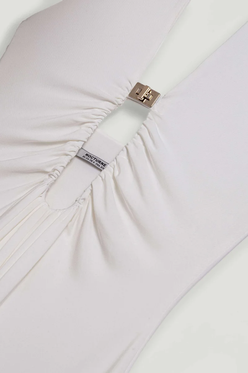 Nocturne  Drape ve Aksesuarlı Maxi Elbise for Women | Best Price UAE