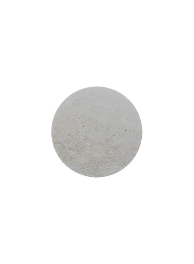 Round Beige travertine tray or trivet under hotpot 30x2cm Dia - Image 1
