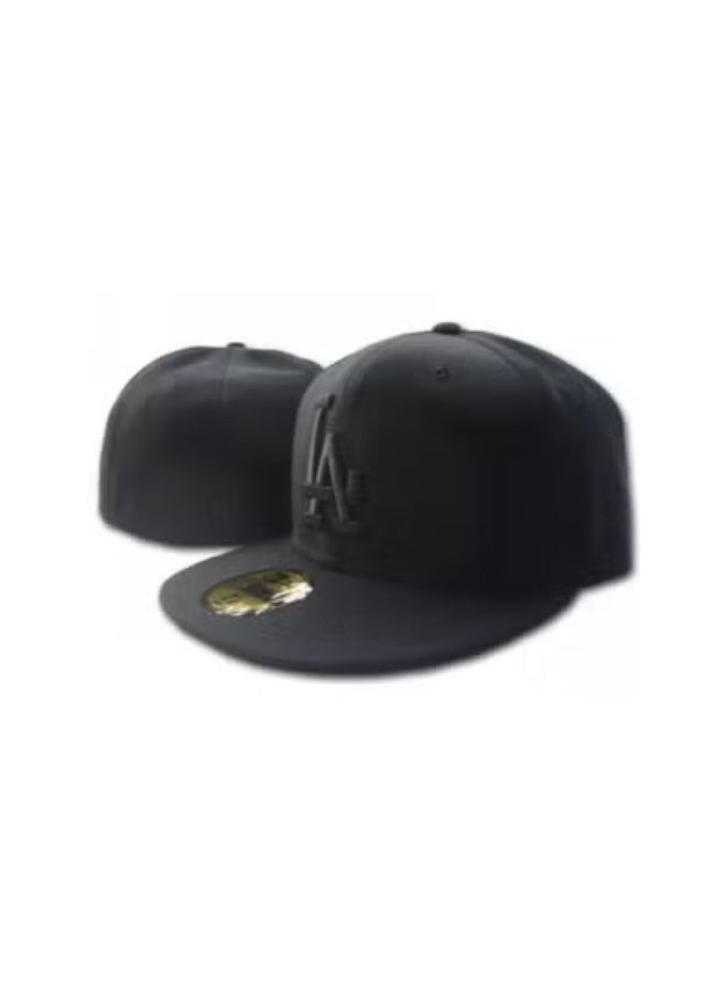 New Era LA Dodgers All-Black Fitted Snapback Cap-58.7CM