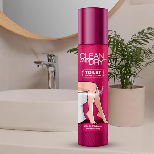 Clean and Dry Toilet Seat Sanitizer Spray 50ml - Mint | Reduces The Risk Of UTI & Other Infections | Protects From 99.9% Germs & Travel Friendly | Anti Odour, Deodorizer - Image 2